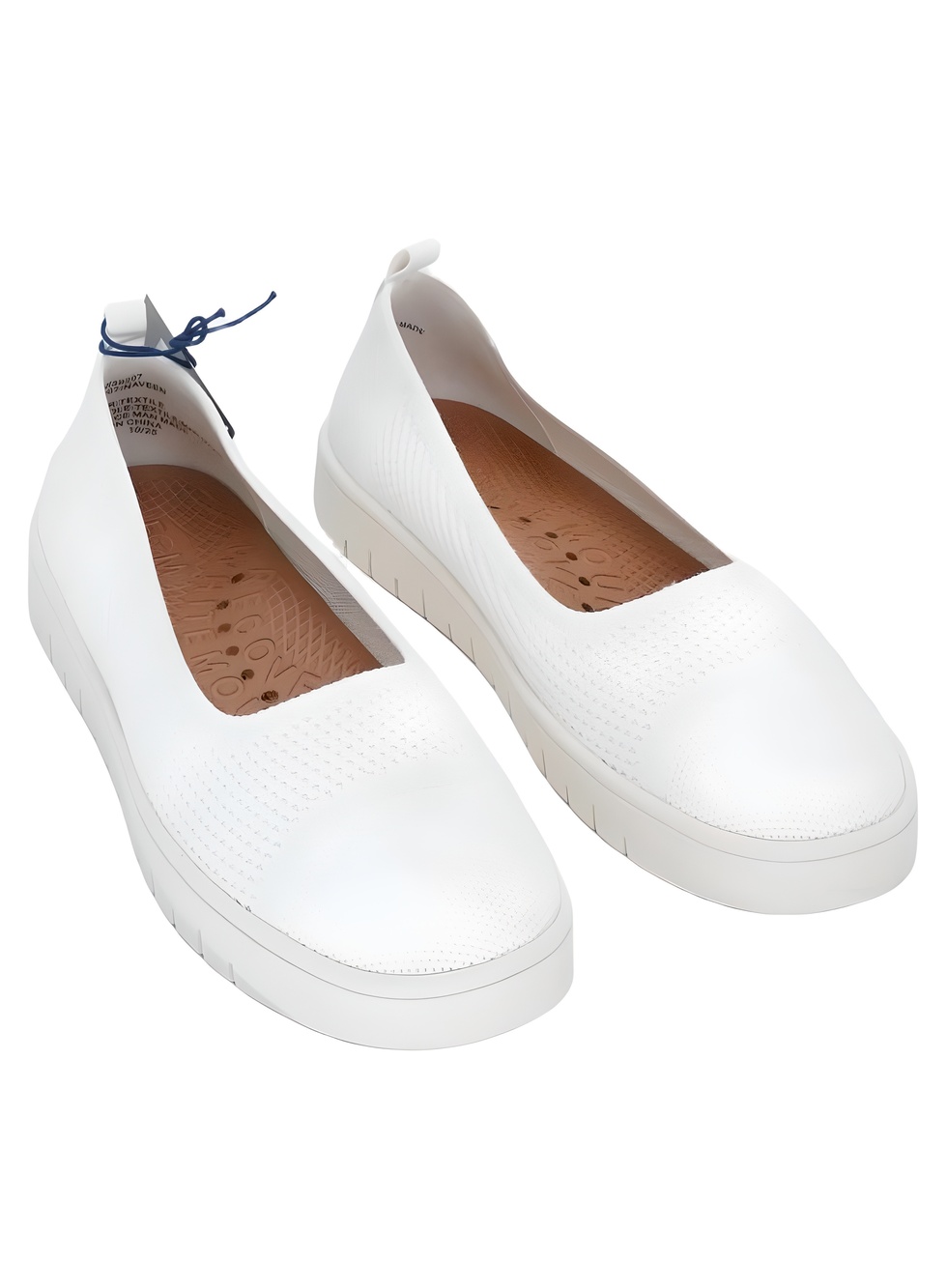 White Mountain Naveen Womens White Mesh Slip On Recovery Sneakers Size 7.5M